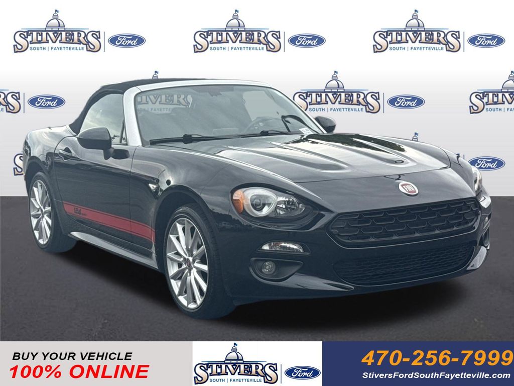 Nero Cinema Jet Black 2017 FIAT 124 Spider Convertible Rear-Wheel Drive 6-Speed Automatic