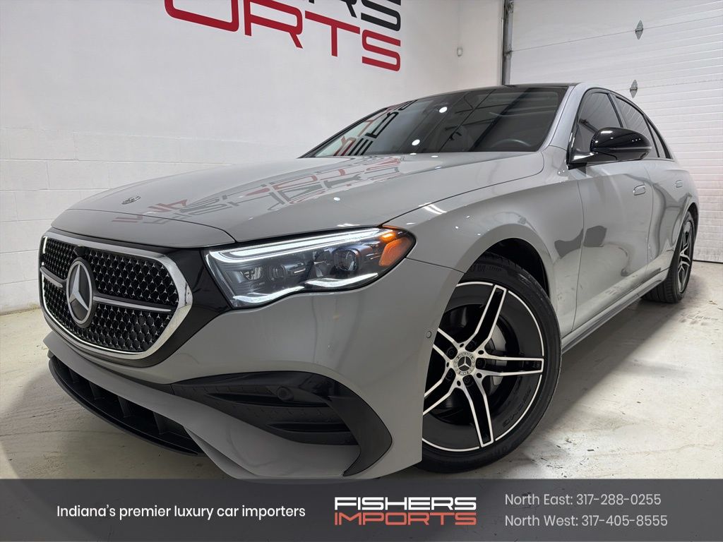 Gray 2025 Mercedes-Benz E-Class Sedan All-Wheel Drive 9-Speed Automatic