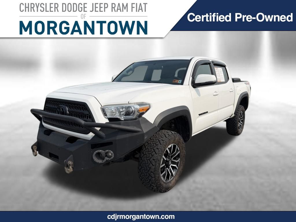 Super White 2017 Toyota Tacoma Pickup Truck Four-Wheel Drive 6-Speed Automatic