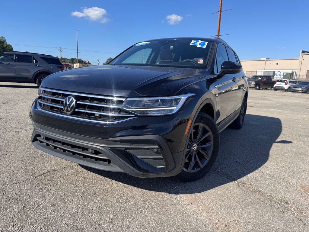 Deep Black 2024 Volkswagen Tiguan SE FWD SUV / Crossover Front-Wheel Drive 8-Speed Automatic