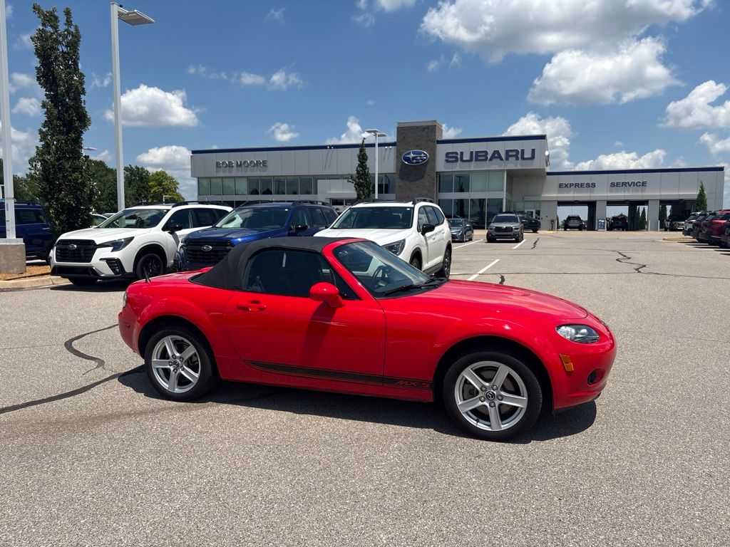 True Red 2007 Mazda MX-5 Miata Convertible Rear-Wheel Drive 6-Speed Automatic