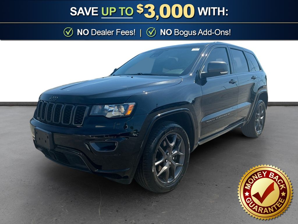 Diamond Black Crystal Pearlcoat 2021 Jeep Grand Cherokee SUV / Crossover Four-Wheel Drive 8-Speed Automatic