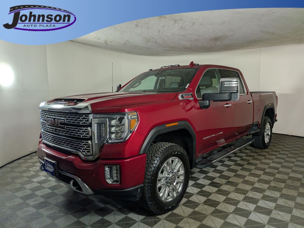 Red Quartz Tintcoat 2020 GMC Sierra 3500HD Denali Crew Cab 4WD Pickup Truck Four-Wheel Drive Automatic