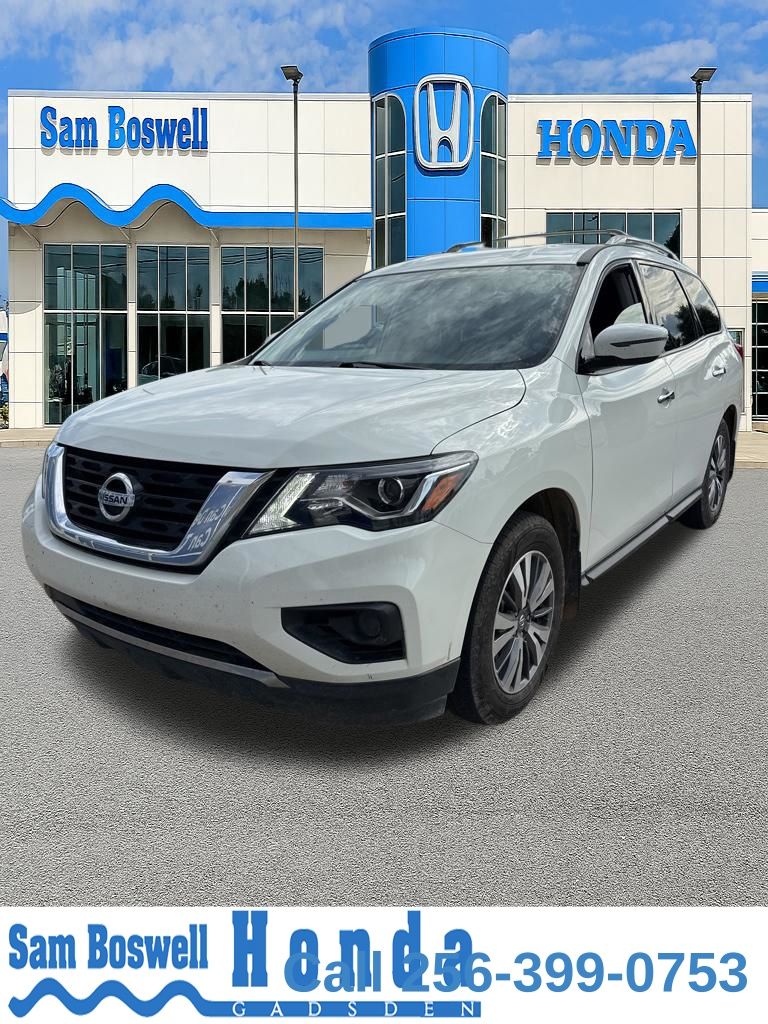 Glacier White 2020 Nissan Pathfinder S FWD SUV / Crossover Front-Wheel Drive Continuously Variable Transmission