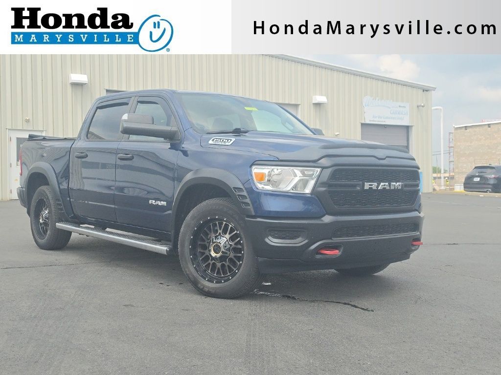 Patriot Blue Pearlcoat 2019 RAM 1500 Pickup Truck Four-Wheel Drive 8-Speed Automatic