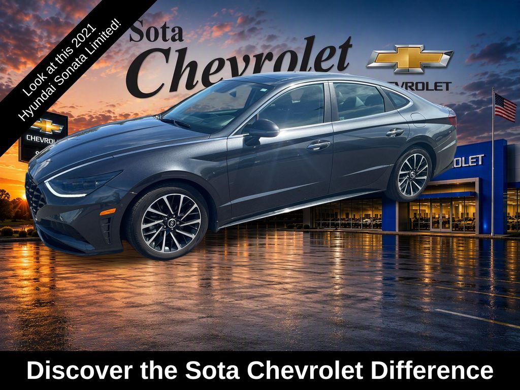 Portofino Gray 2021 Hyundai Sonata Sedan Front-Wheel Drive 8-Speed Automatic Overdrive