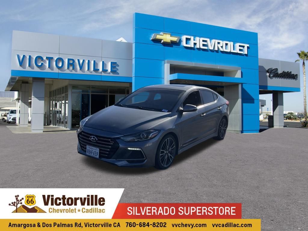 Galactic Gray 2018 Hyundai Elantra Sedan Front-Wheel Drive 7-Speed Automatic