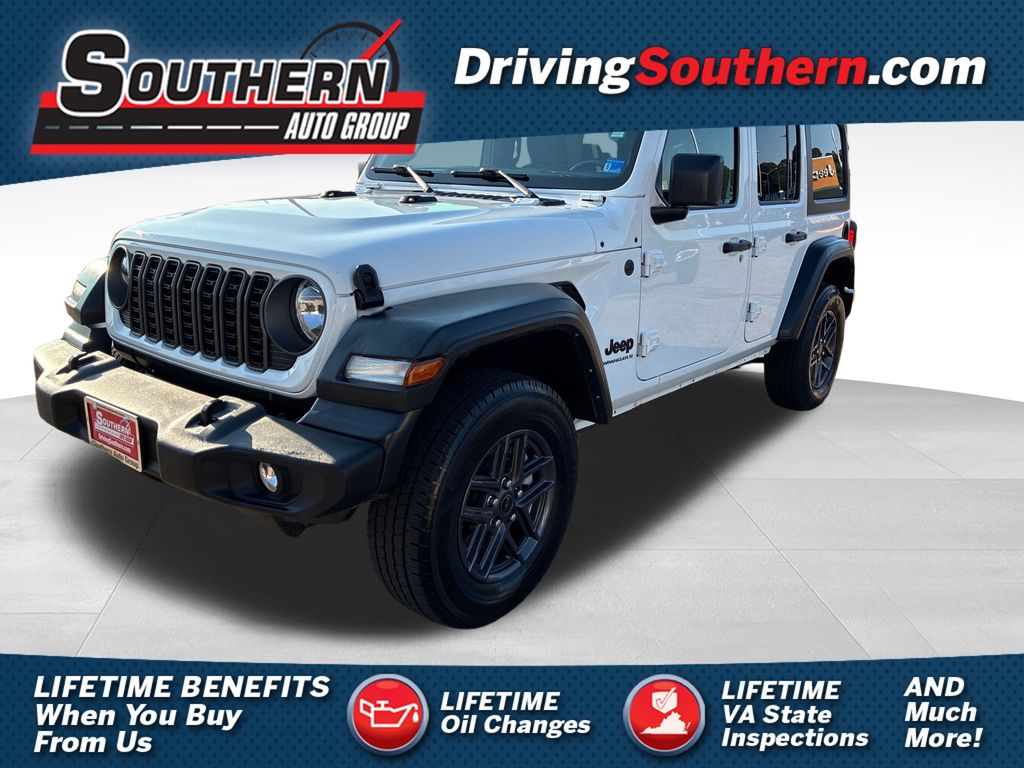 Bright White Clearcoat 2024 Jeep Wrangler SUV / Crossover Four-Wheel Drive 8-Speed Automatic