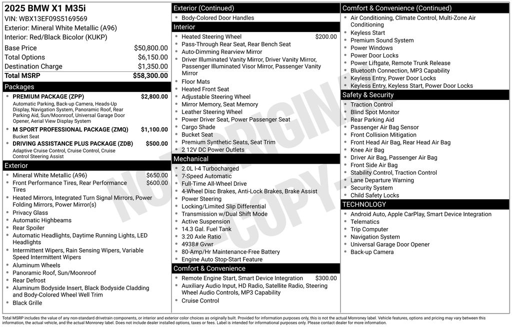 Used Car 2025 Bmw X1  M35i For Sale Under $50,000 In Austin, Texas