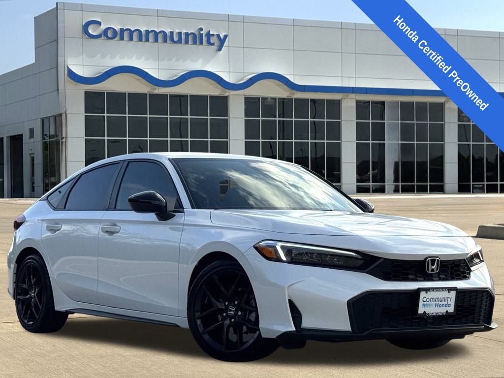2025 Honda Civic Sport White at Community Honda