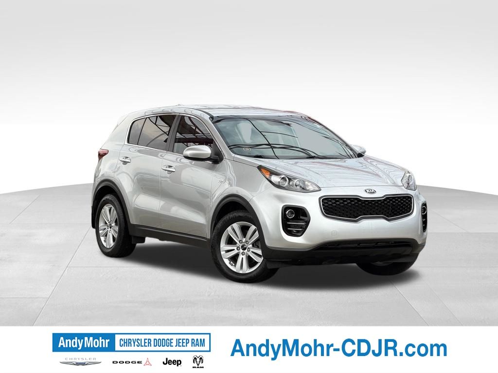 Sparkling Silver 2017 Kia Sportage SUV / Crossover All-Wheel Drive 6-Speed Automatic