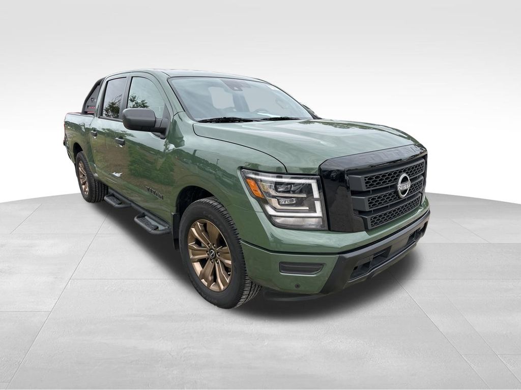 2024 Tactical Green Metallic Nissan Titan SV RWD Truck