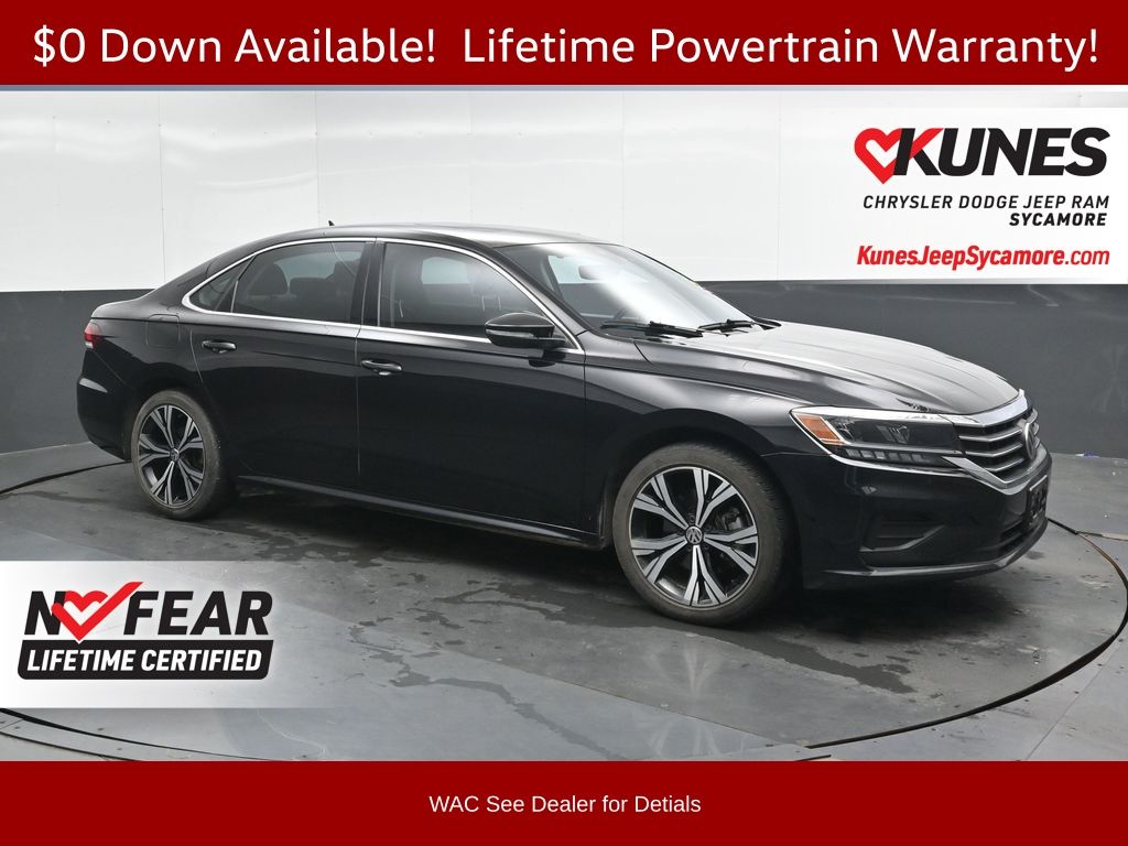 Black 2022 Volkswagen Passat Sedan Front-Wheel Drive 6-Speed Automatic