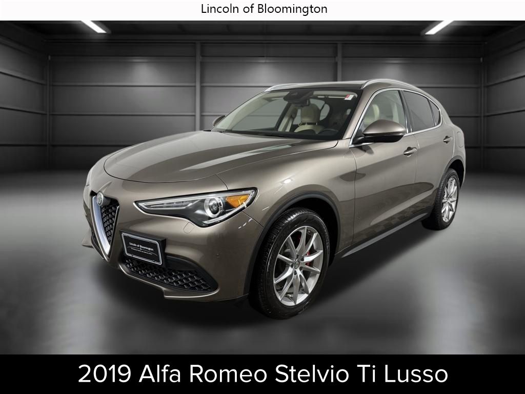 Brown (Tan) 2019 Alfa Romeo Stelvio Ti AWD SUV / Crossover All-Wheel Drive 8-Speed Automatic