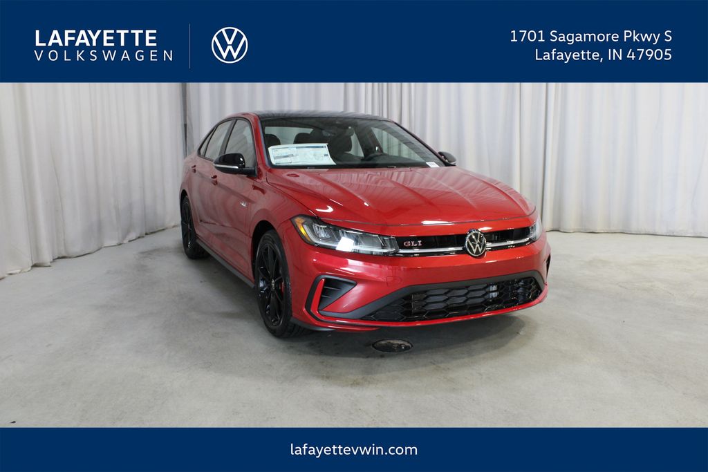 Red Metallic 2026 Volkswagen Jetta GLI Sedan Front-Wheel Drive 7-Speed Dual Clutch