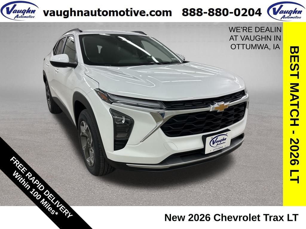 Summit White 2026 Chevrolet Trax LT FWD SUV / Crossover Front-Wheel Drive 6-Speed Automatic
