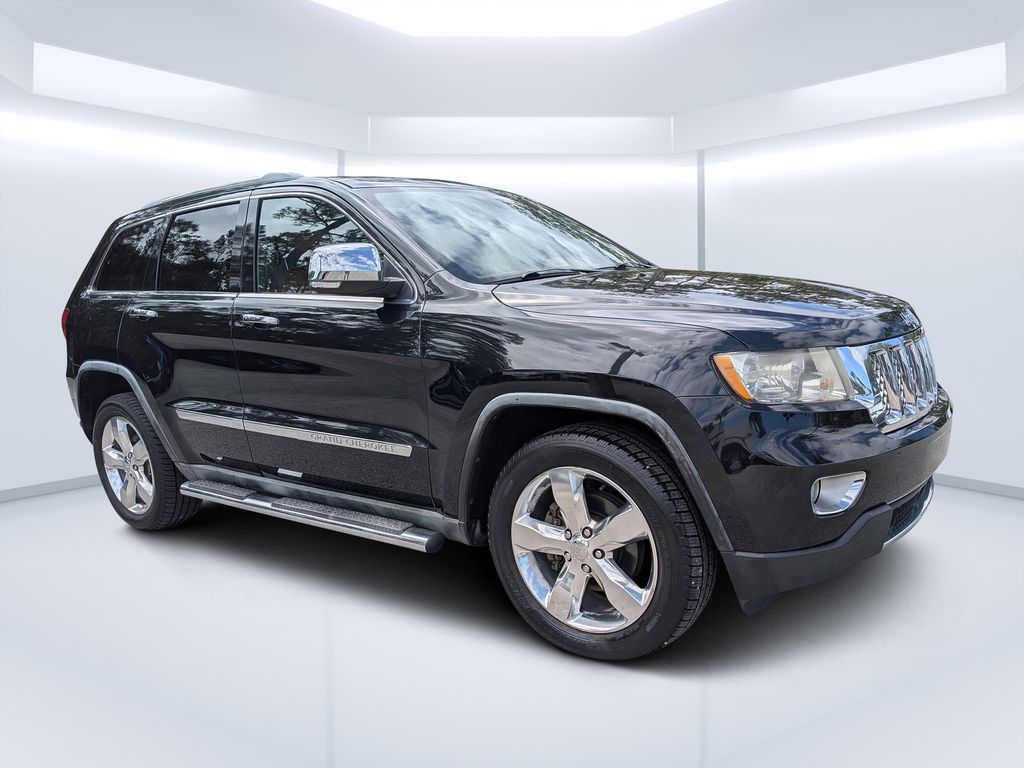 Brilliant Black Crystal Pearlcoat 2012 Jeep Grand Cherokee Overland SUV / Crossover 4X2 5-Speed Automatic