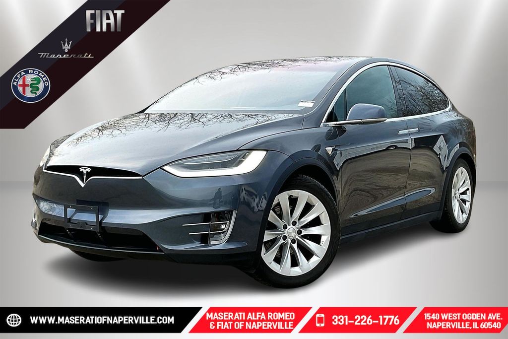 Silver 2020 Tesla Model X Long Range AWD SUV / Crossover All-Wheel Drive 1-Speed Automatic