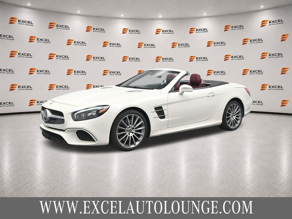 White 2018 Mercedes-Benz SL-Class Convertible Rear-Wheel Drive 9-Speed Automatic
