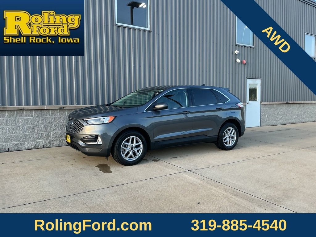 Carbonized Gray Metallic 2024 Ford Edge SUV / Crossover All-Wheel Drive 8-Speed Automatic
