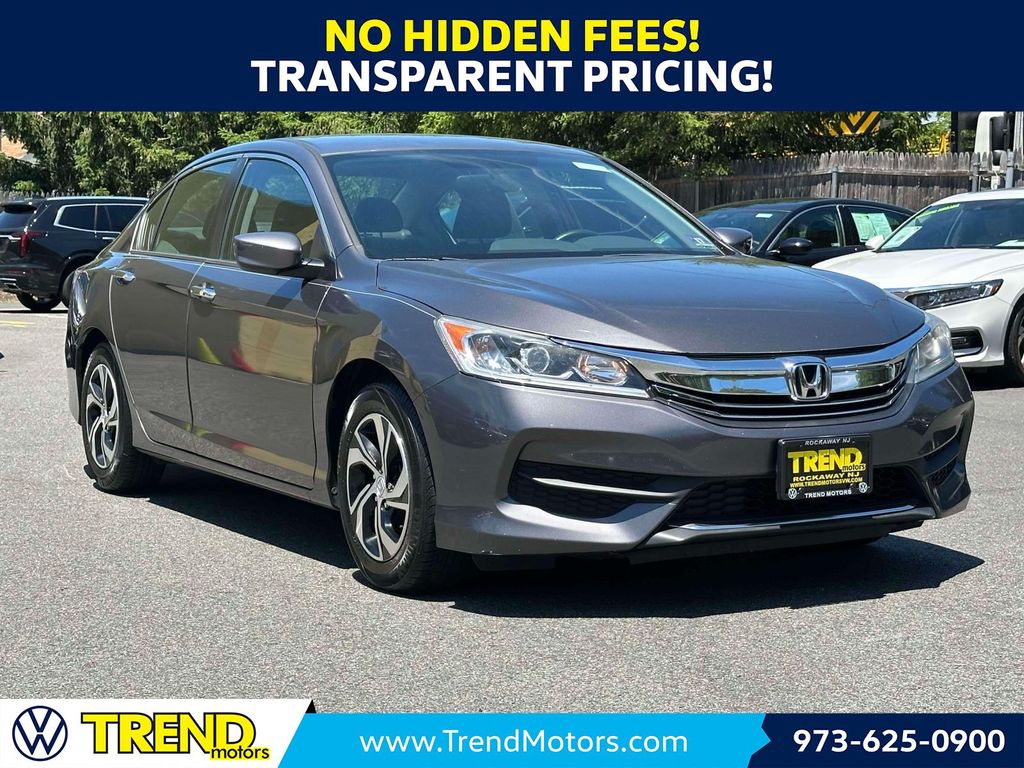 Gray 2017 Honda Accord LX FWD Sedan Front-Wheel Drive Continuously Variable Transmission