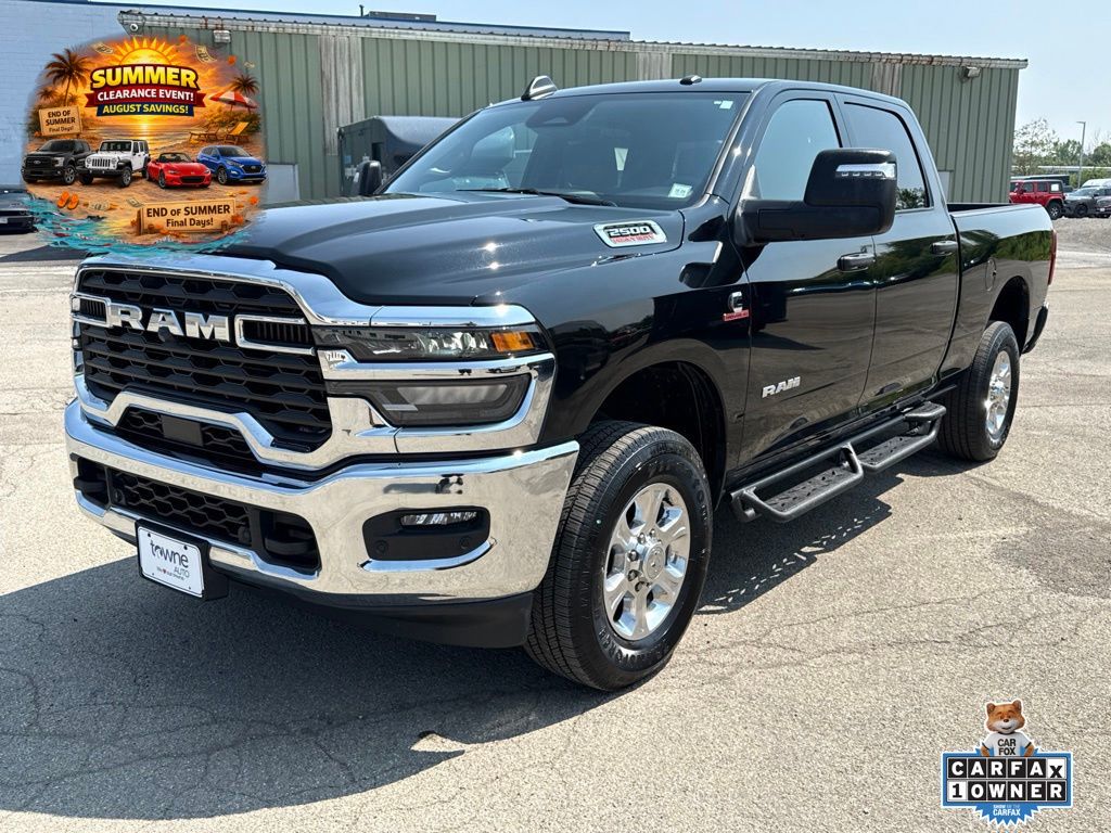 Diamond Black Crystal Pearlcoat 2025 RAM 2500 Pickup Truck Four-Wheel Drive 8-Speed Automatic