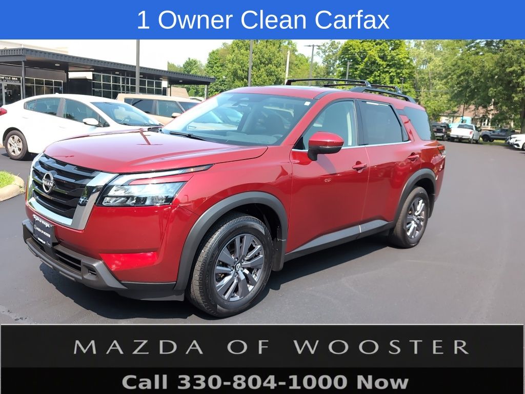 Red (Scarlet Ember Tintcoat) 2023 Nissan Pathfinder SUV / Crossover All-Wheel Drive 9-Speed Automatic