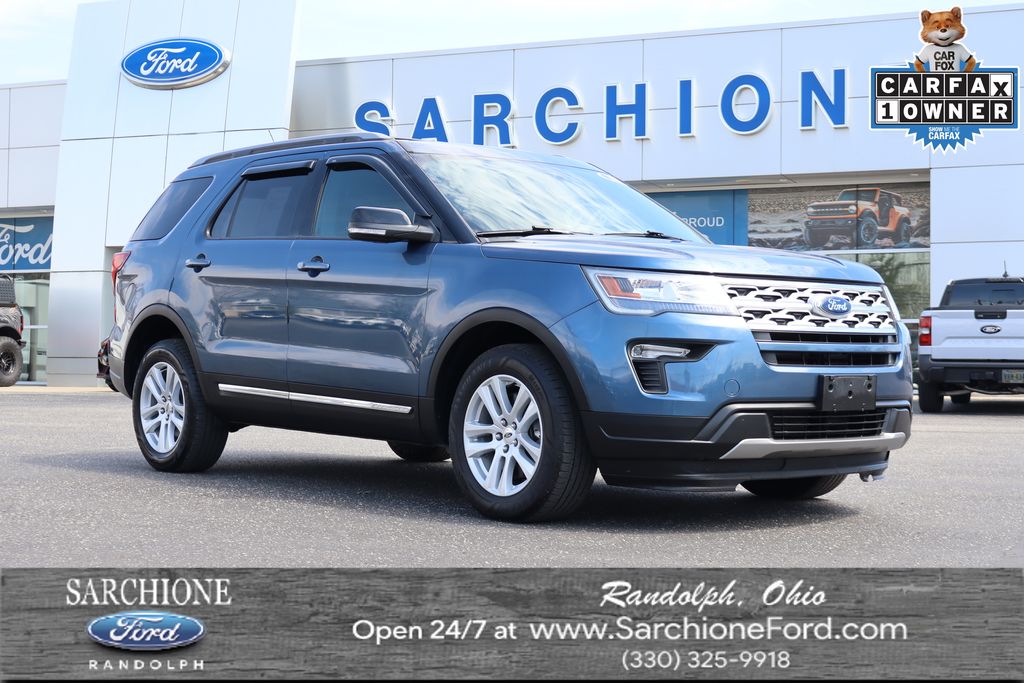 Blue Metallic 2018 Ford Explorer XLT AWD SUV / Crossover All-Wheel Drive 6-Speed Automatic