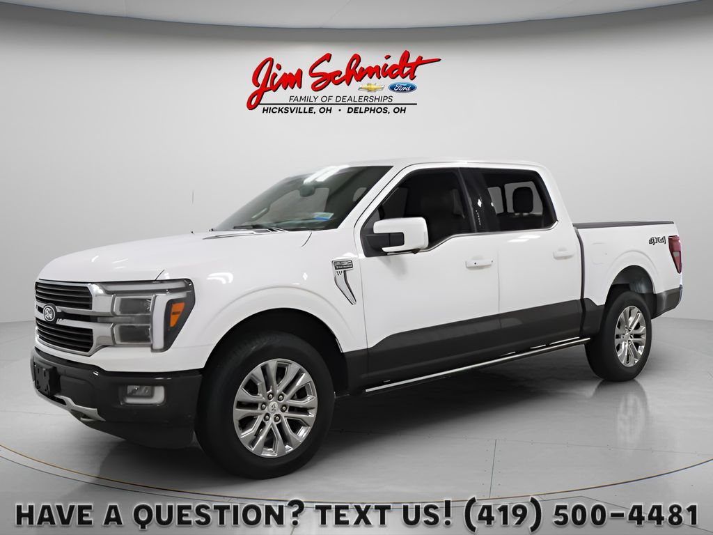 White 2024 Ford F-150 Pickup Truck Four-Wheel Drive Automatic