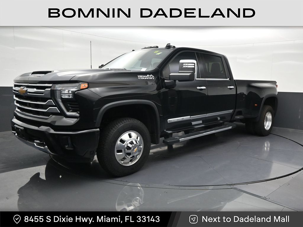 Black 2024 Chevrolet Silverado 3500HD Pickup Truck Four-Wheel Drive Automatic