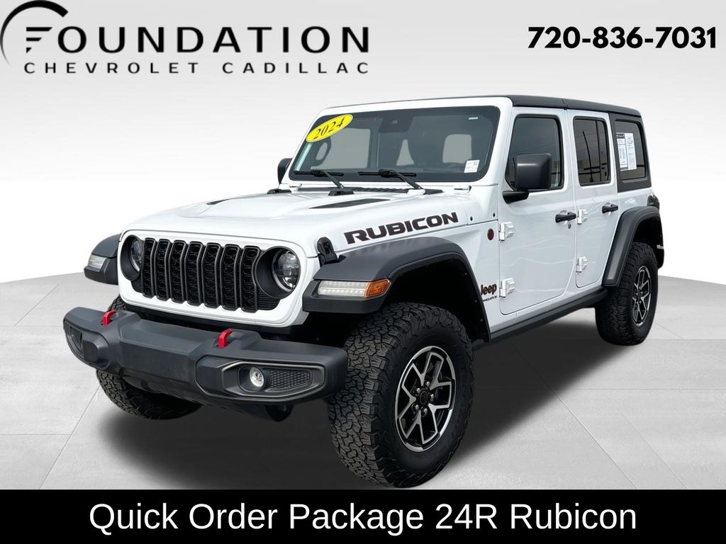 Bright White Clearcoat 2024 Jeep Wrangler SUV / Crossover Four-Wheel Drive 8-Speed Automatic