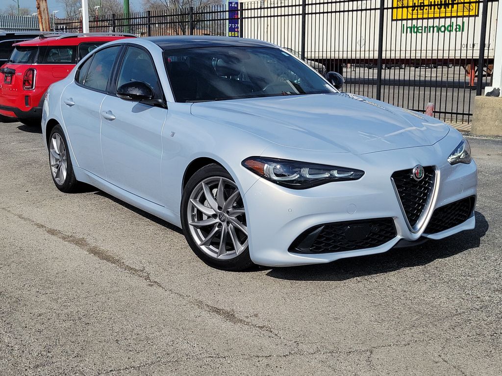 Moonlight Gray Metallic 2024 Alfa Romeo Giulia Ti RWD Sedan Rear-Wheel Drive 8-Speed Automatic