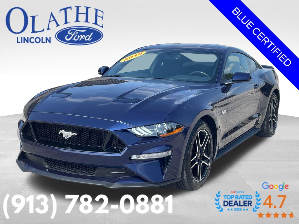 Kona Blue Metallic 2019 Ford Mustang GT Coupe RWD Coupe Rear-Wheel Drive Automatic