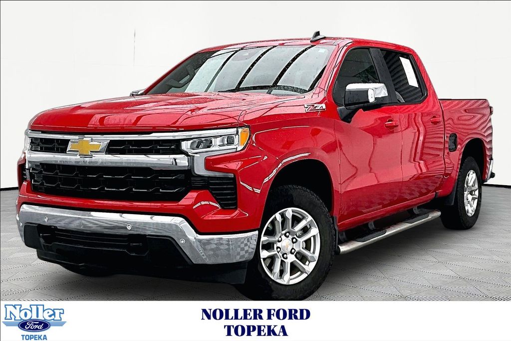 Red Hot 2025 Chevrolet Silverado 1500 Pickup Truck Four-Wheel Drive Automatic