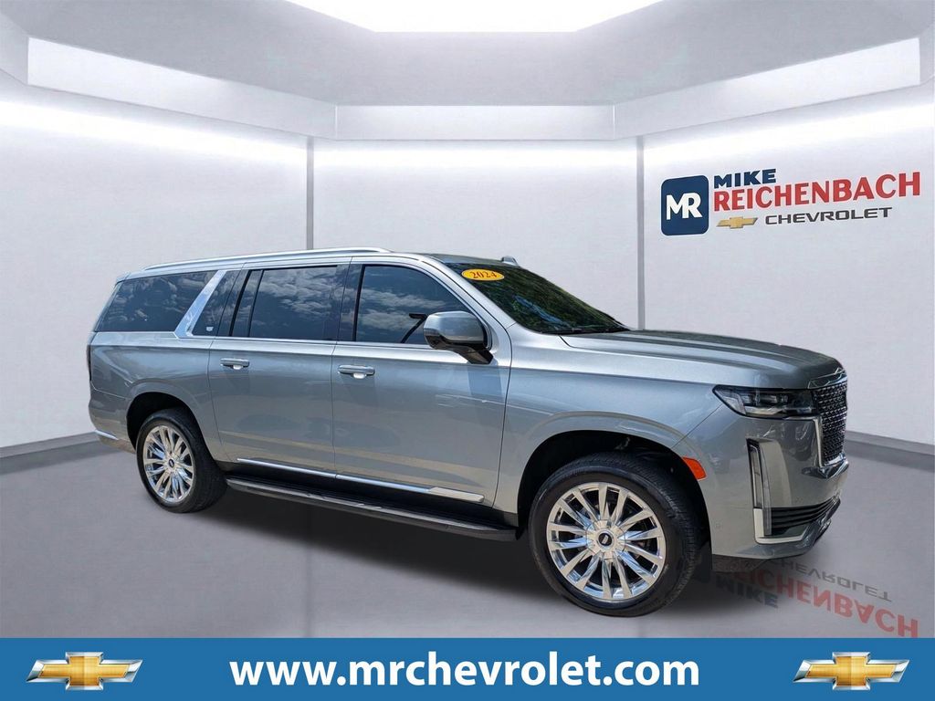 Argent Silver Metallic 2024 Cadillac Escalade ESV SUV / Crossover Four-Wheel Drive Automatic