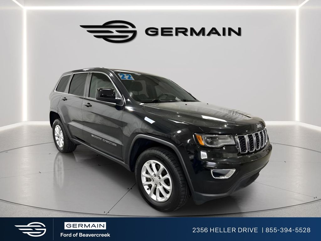 Diamond Black Crystal Pearlcoat 2022 Jeep Grand Cherokee SUV / Crossover Four-Wheel Drive 8-Speed Automatic