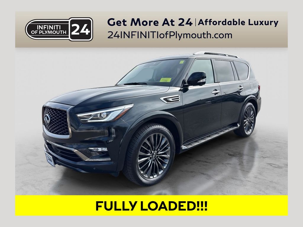 Mineral Black 2024 INFINITI QX80 Premium Select 4WD SUV / Crossover All-Wheel Drive 7-Speed Automatic