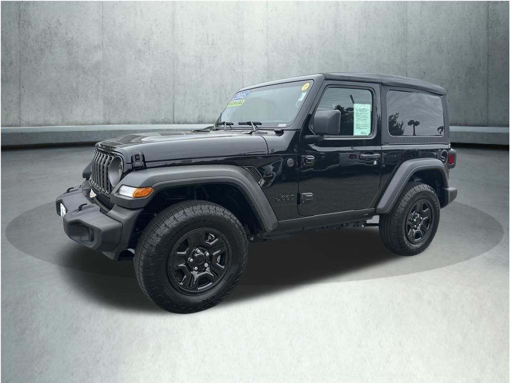 Black Clearcoat 2025 Jeep Wrangler SUV / Crossover Four-Wheel Drive 6-Speed Manual