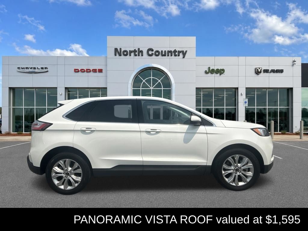 White Metallic 2024 Ford Edge SUV / Crossover All-Wheel Drive 8-Speed Automatic