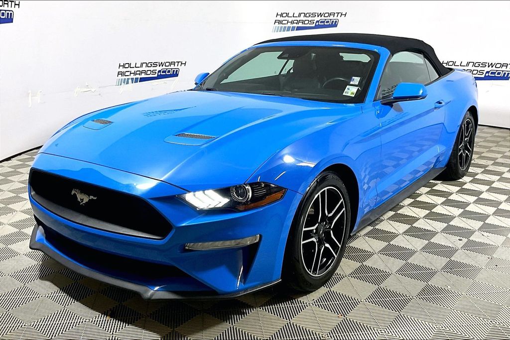 Grabber Blue Metallic 2022 Ford Mustang Convertible Rear-Wheel Drive Automatic