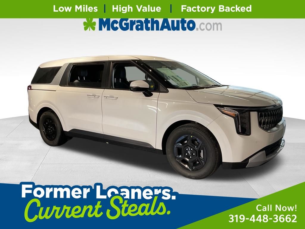 Snow White Pearl 2026 Kia Carnival Minivan Front-Wheel Drive 8-Speed Automatic