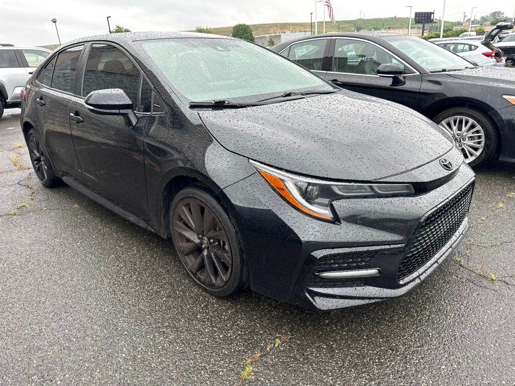 Black Sand Pearl 2021 Toyota Corolla Sedan Front-Wheel Drive Continuously Variable Transmission