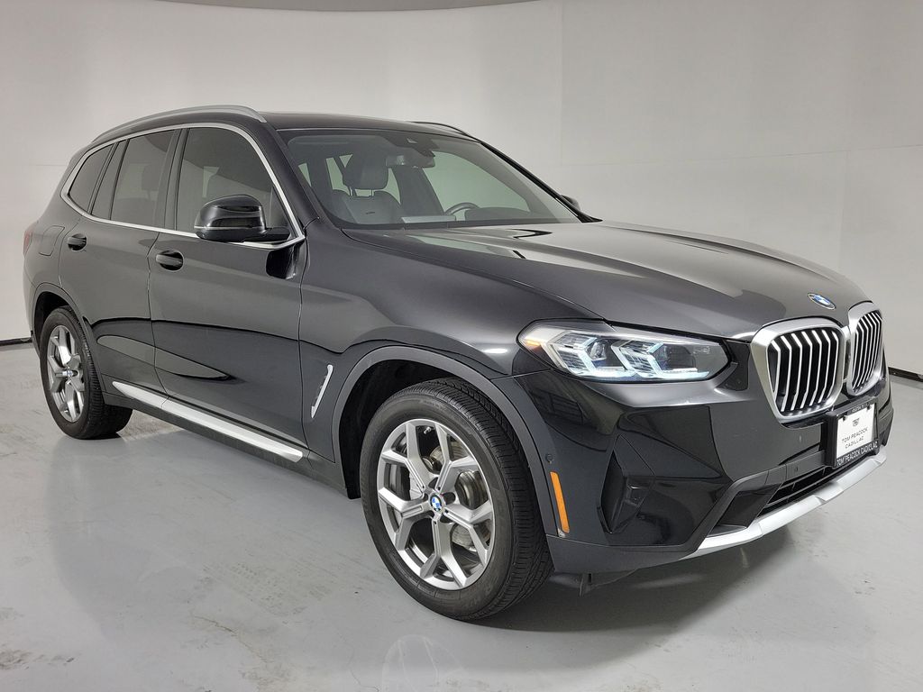 Black Sapphire Metallic 2024 BMW X3 sDrive30i RWD SUV / Crossover Rear-Wheel Drive 8-Speed Automatic