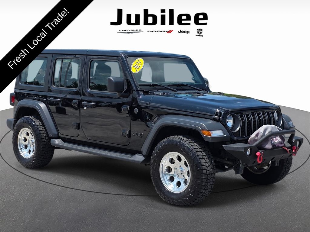 Black Clearcoat 2025 Jeep Wrangler SUV / Crossover Four-Wheel Drive 8-Speed Automatic