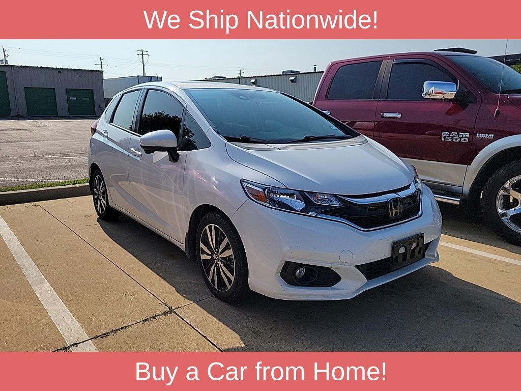 Platinum White Pearl 2019 Honda Fit Hatchback Front-Wheel Drive Continuously Variable Transmission