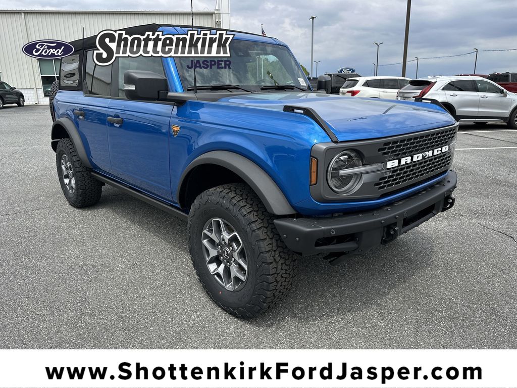Velocity Blue Metallic 2025 Ford Bronco Badlands 4-Door 4WD SUV / Crossover Four-Wheel Drive Automatic