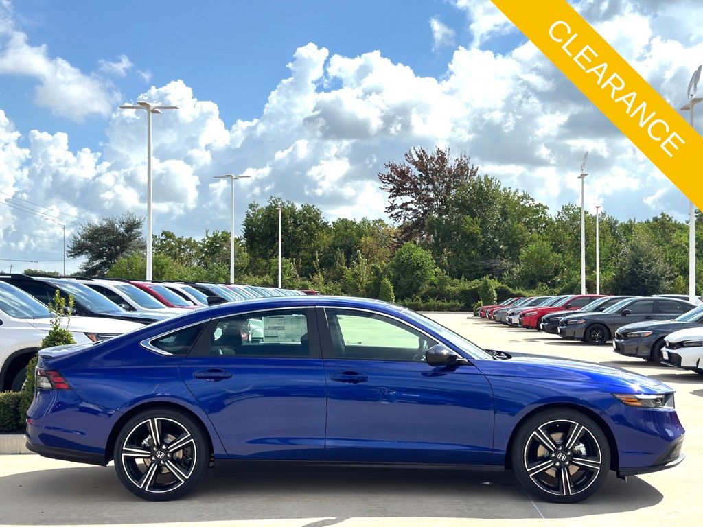 2025 Honda Accord Hybrid Sport Blue at Classic Honda Galveston