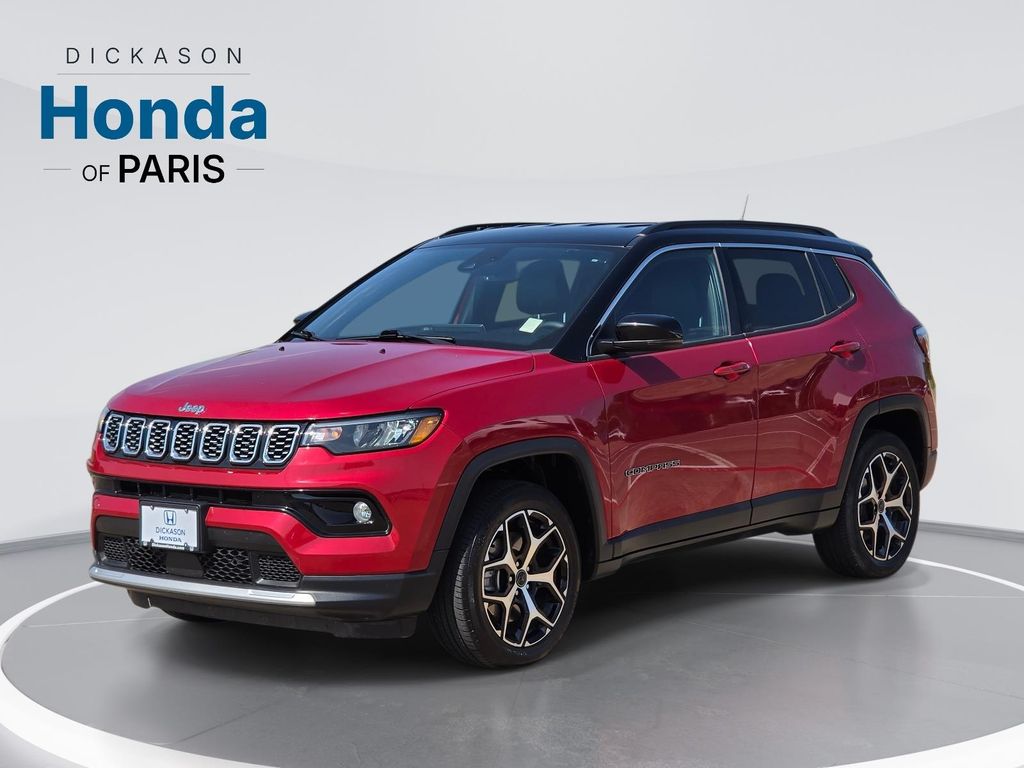 Red Hot Pearlcoat 2025 Jeep Compass SUV / Crossover Four-Wheel Drive 8-Speed Automatic