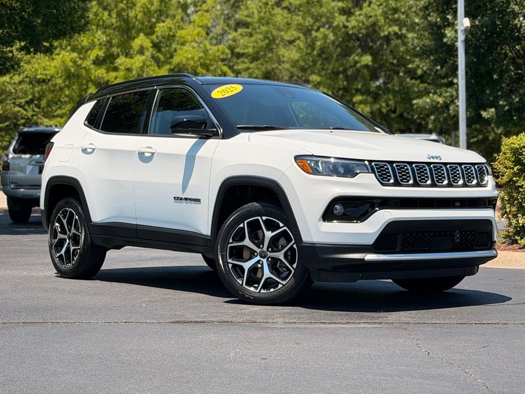 2025 Jeep Compass Limited Bright White Clearcoat - Jim Hudson Acura - Image 2