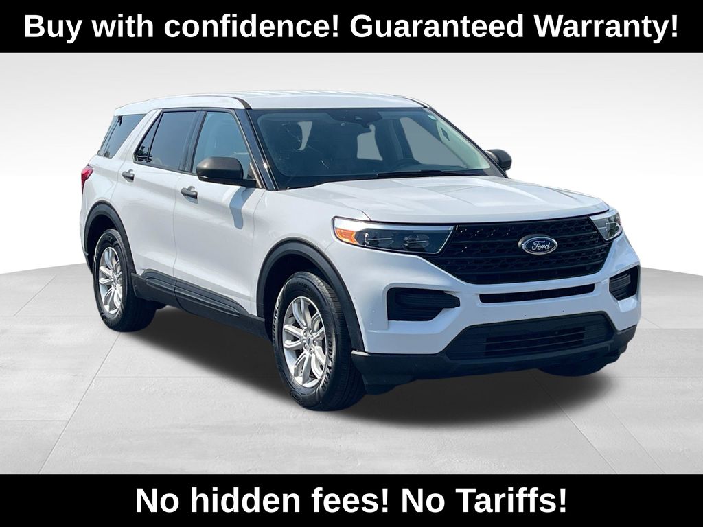 Oxford White 2021 Ford Explorer SUV / Crossover All-Wheel Drive Automatic